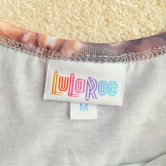 LuLaRoe Dress with Orange and Gray Mandala Pattern size M - Picture 3 of 4